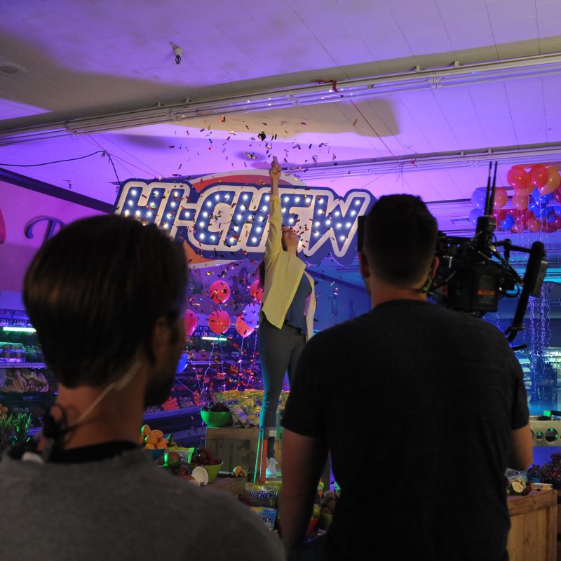 Behind the scenes of the HI-CHEW commercial