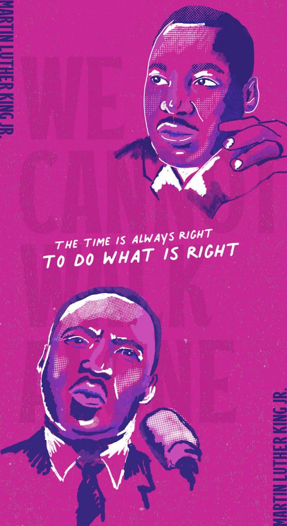MLK We Cannot Walk Alone Poster Illustration Nicole Pilowski